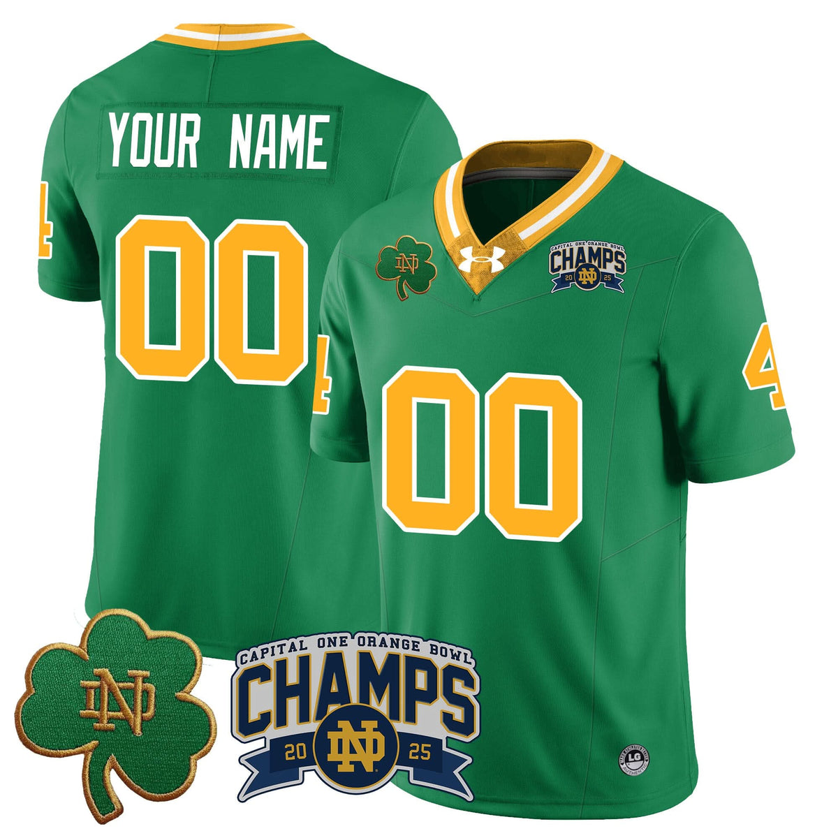 Custom NDFI 2025 Orange Bowl Champions Jersey N6