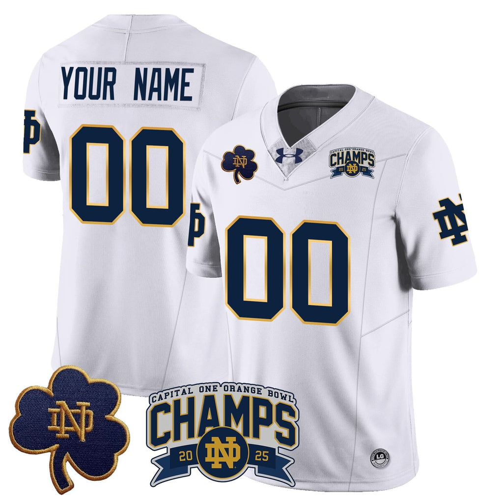 Custom NDFI 2025 Orange Bowl Champions Jersey N6