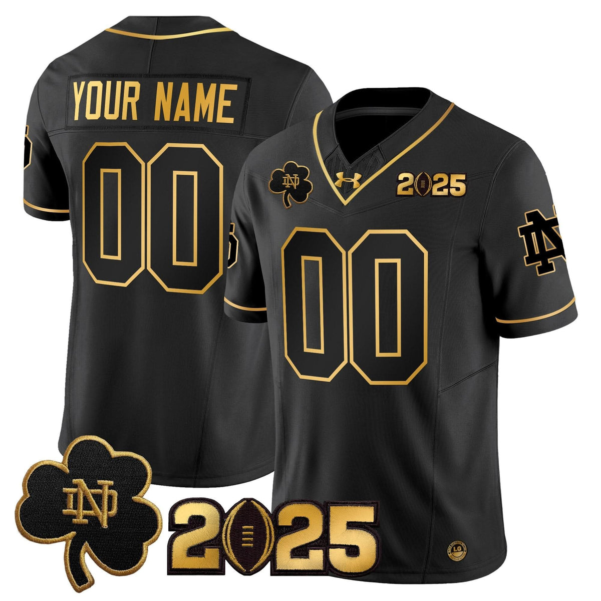 NDFI 2025 CFP Final Patch Gold Vapor Limited Custom Jersey