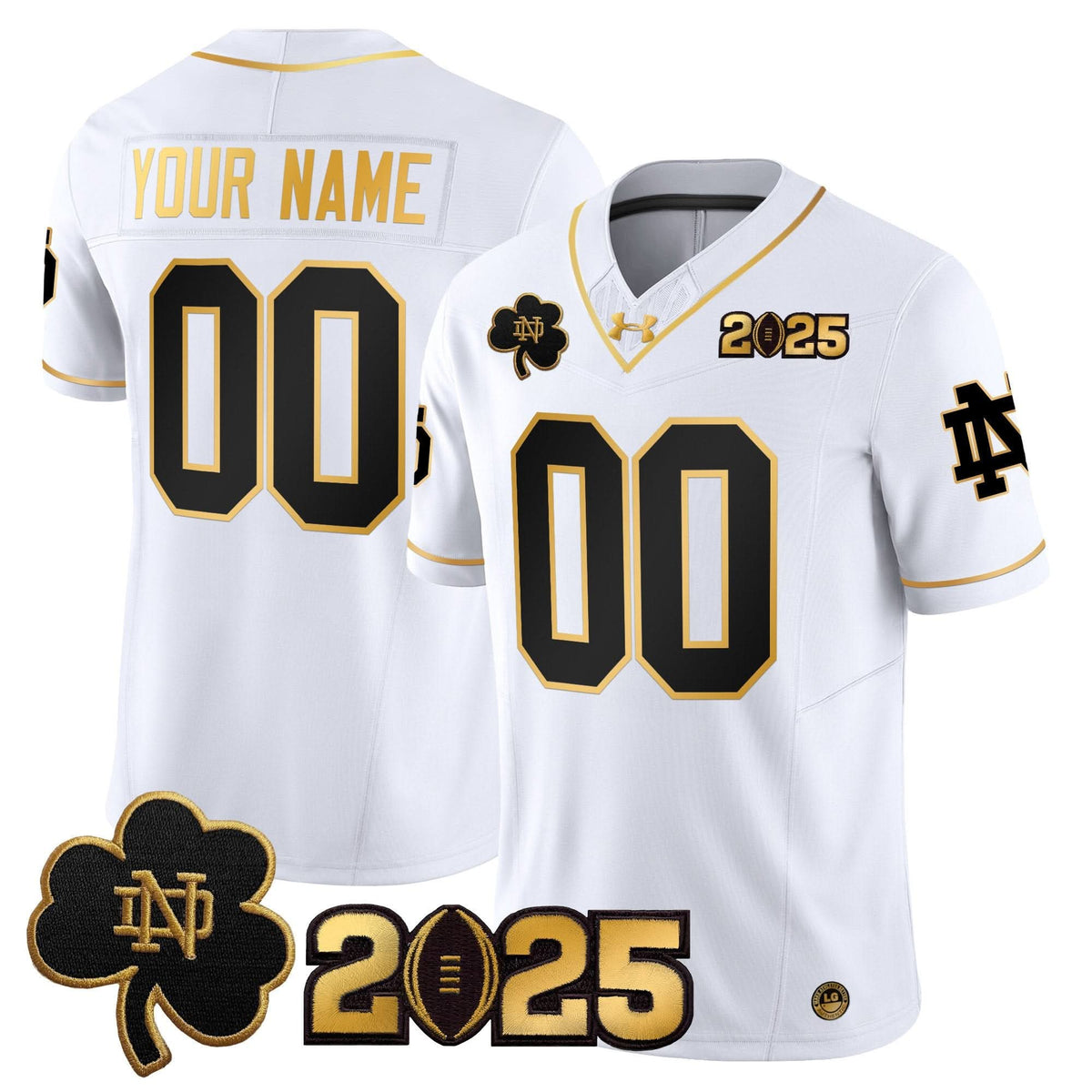 NDFI 2025 CFP Final Patch Gold Vapor Limited Custom Jersey
