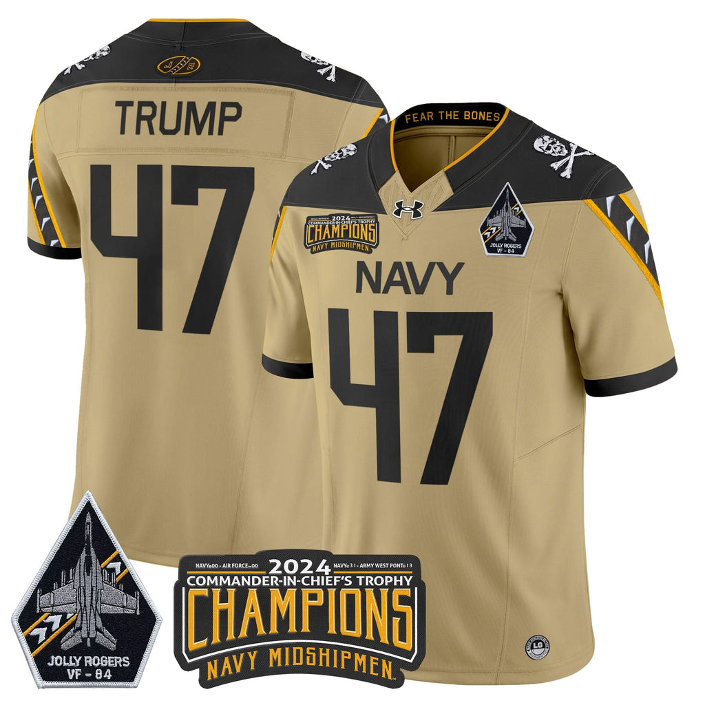 NM 2024 Jolly Rogers VF-84 & Commander-In-Chief's Trophy Champions Patch Vapor Limited Jersey