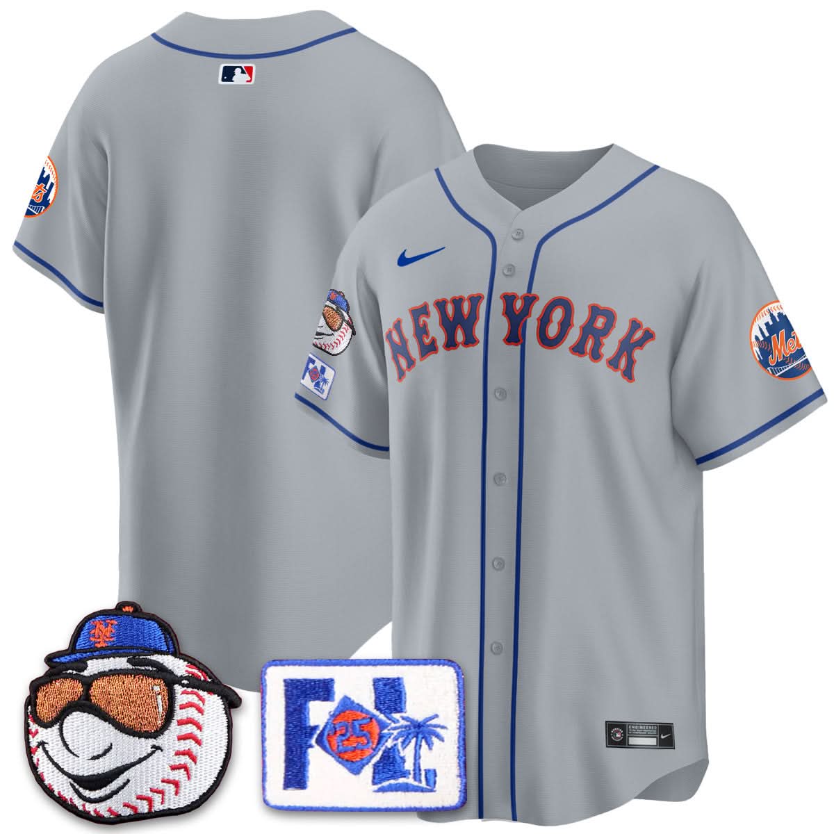 NYM 2025 Spring Training Jersey - Stitched