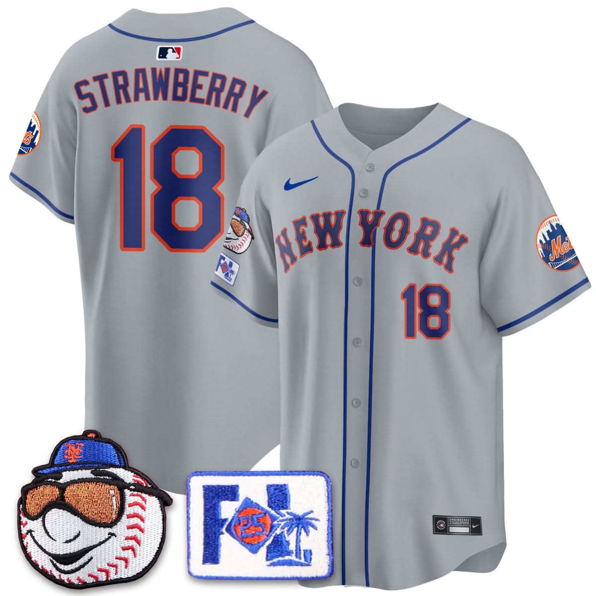 NYM 2025 Spring Training Jersey - Stitched