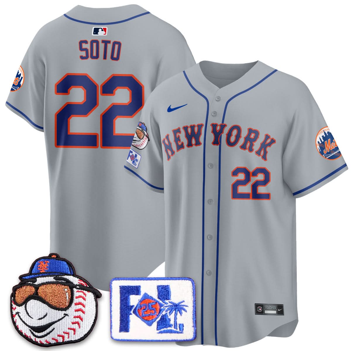 NYM 2025 Spring Training Jersey - Stitched
