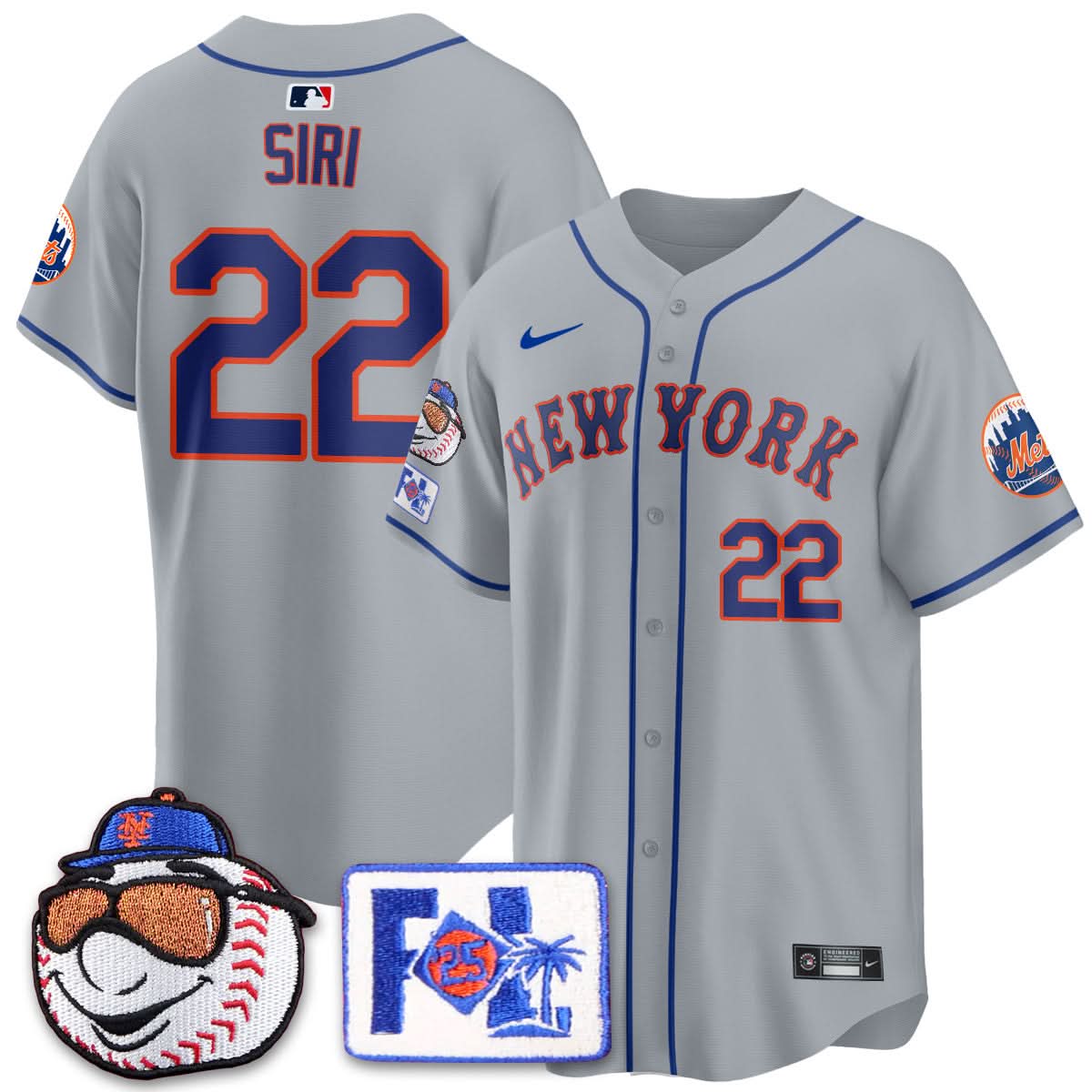 NYM 2025 Spring Training Jersey - Stitched