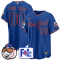 Custom Gender/Name NYM Blue Road 2025 Spring Training Jersey - Stitched
