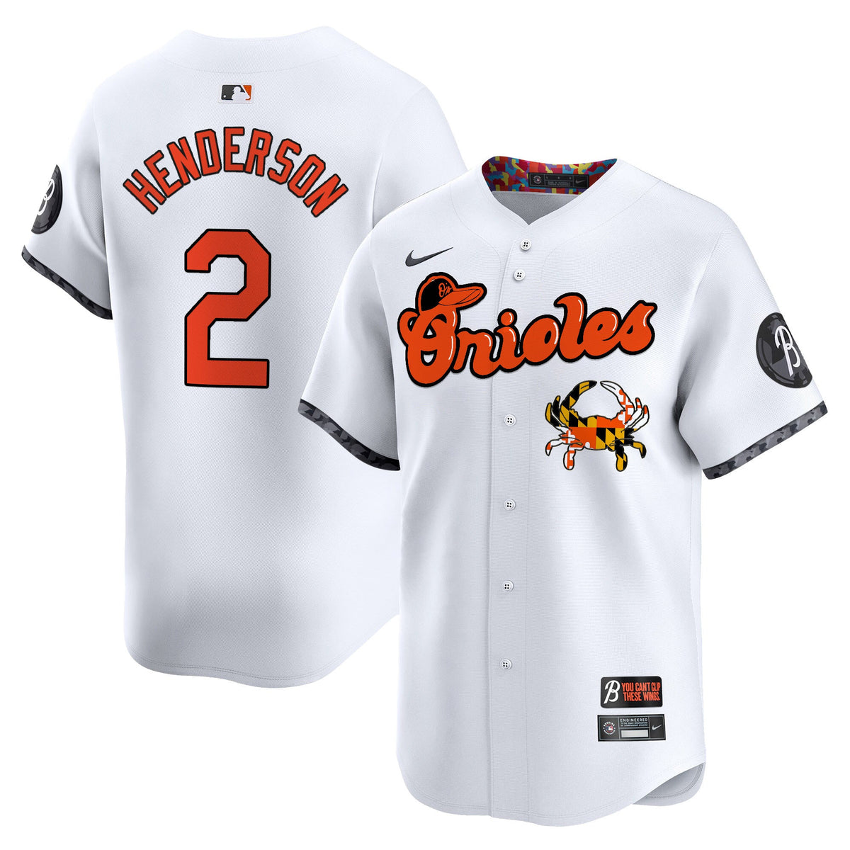 BAL Maryland Blue Crab Vapor Premier Limited Jersey - Stitched