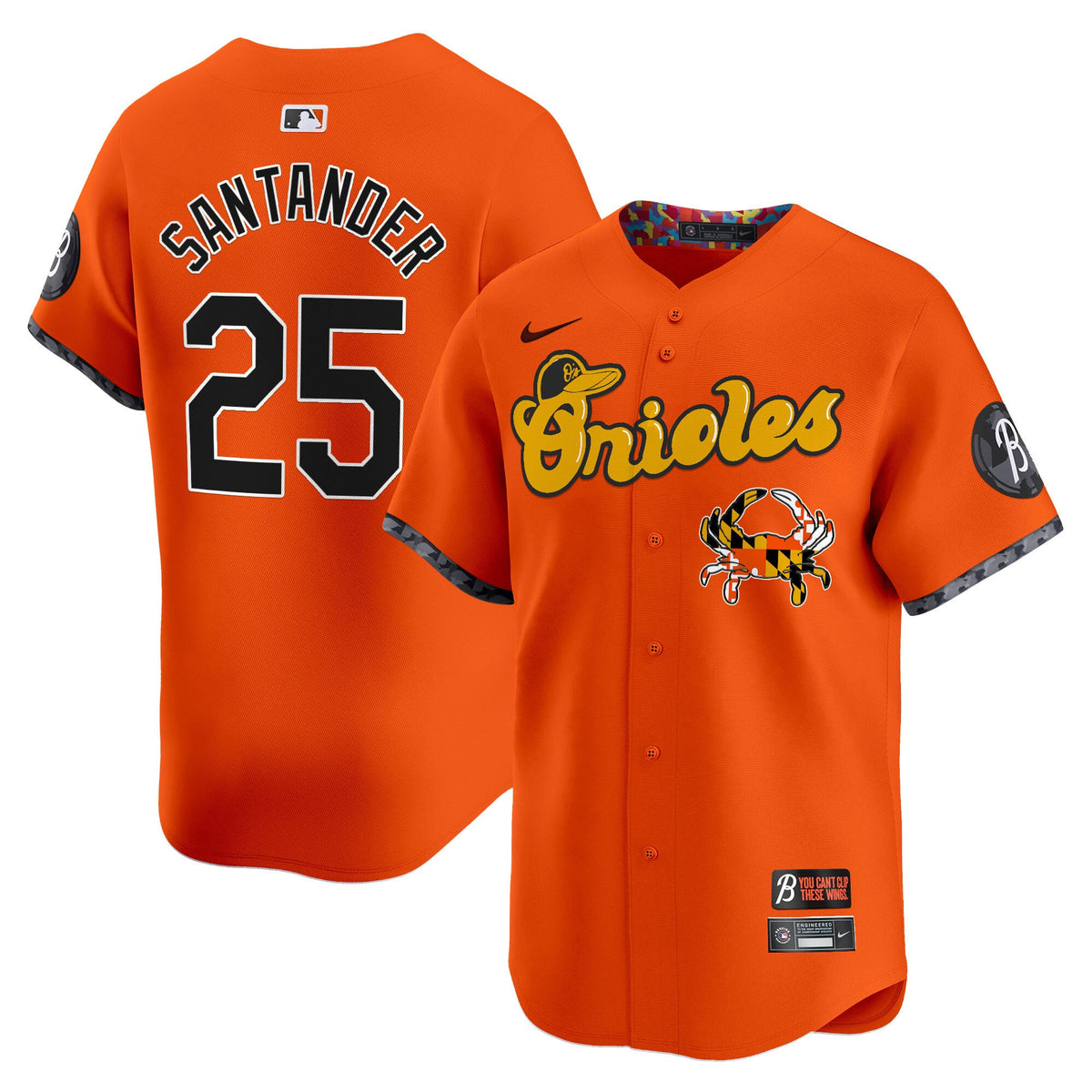 BAL Maryland Blue Crab Vapor Premier Limited Jersey - Stitched