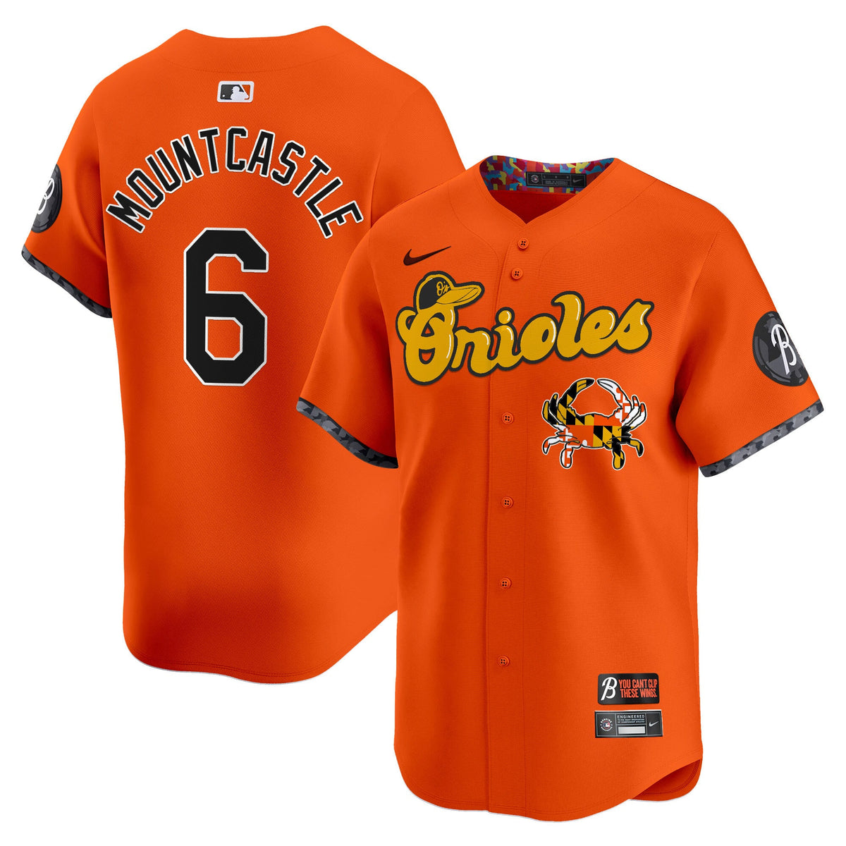 BAL Maryland Blue Crab Vapor Premier Limited Jersey - Stitched
