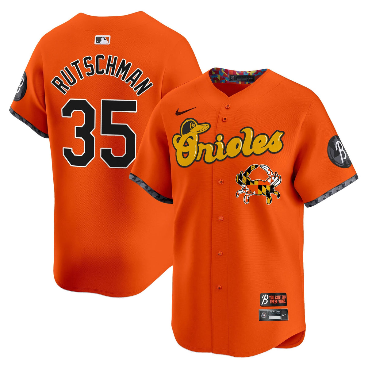 BAL Maryland Blue Crab Vapor Premier Limited Jersey - Stitched