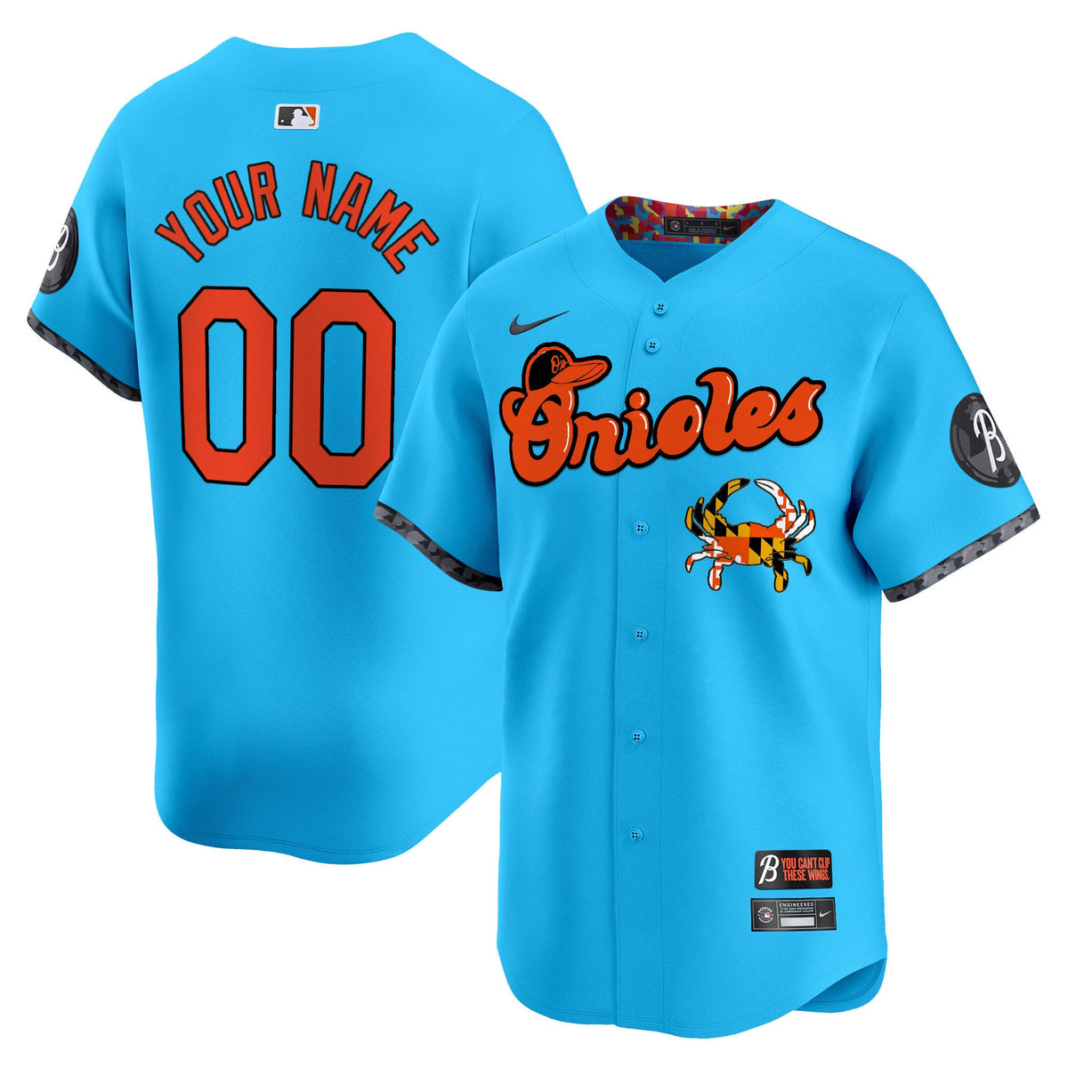BAL Maryland Blue Crab Vapor Premier Limited Custom Jersey - Stitched