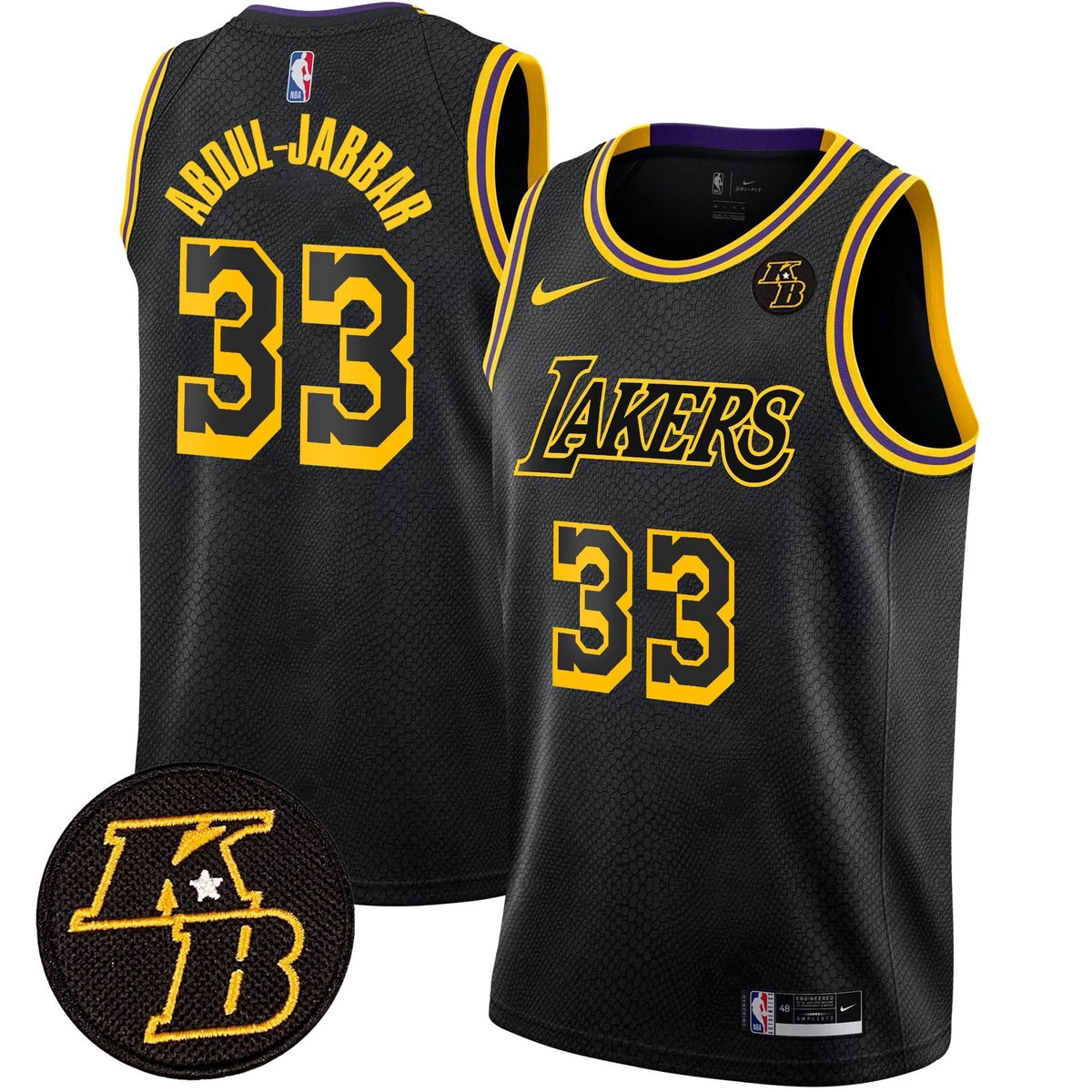LAL Kobe Bryant Patch Swingman Jersey - Stitched