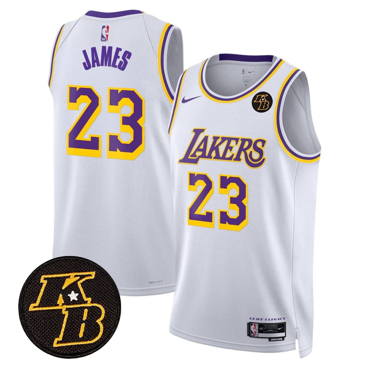 LAL Kobe Bryant Patch Swingman Jersey - Stitched