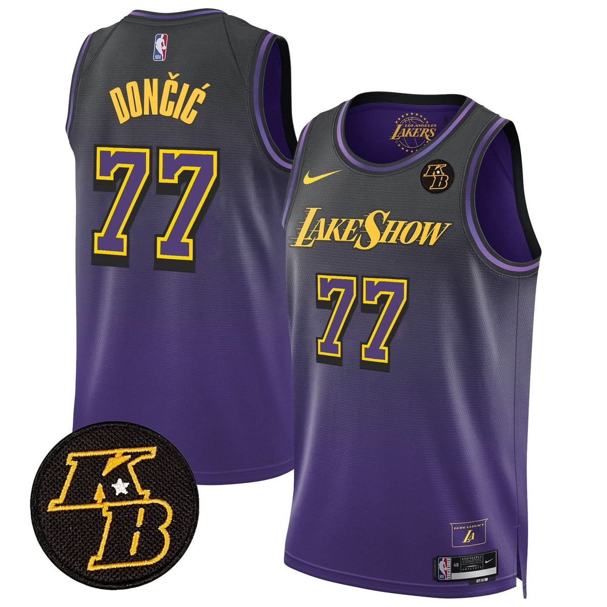 LAL Kobe Bryant Patch Swingman Jersey - Stitched
