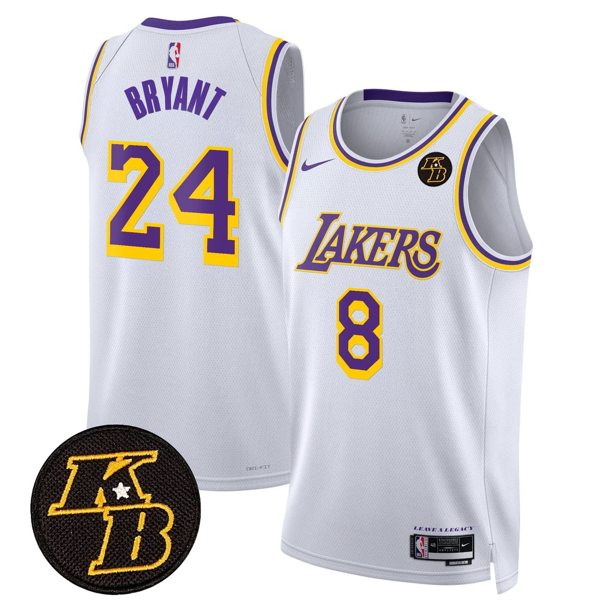 LAL Kobe Bryant Patch Swingman Jersey - Stitched