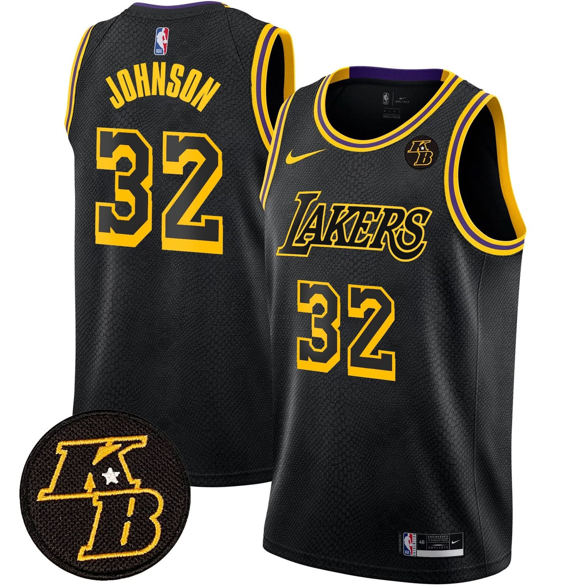 LAL Kobe Bryant Patch Swingman Jersey - Stitched