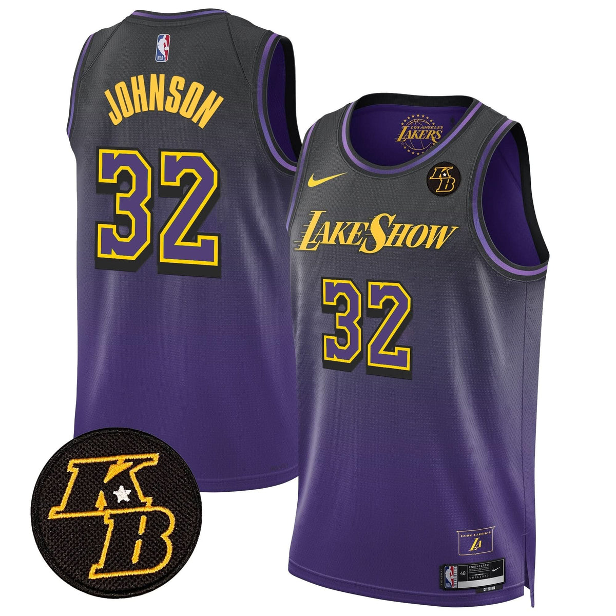 LAL Kobe Bryant Patch Swingman Jersey - Stitched