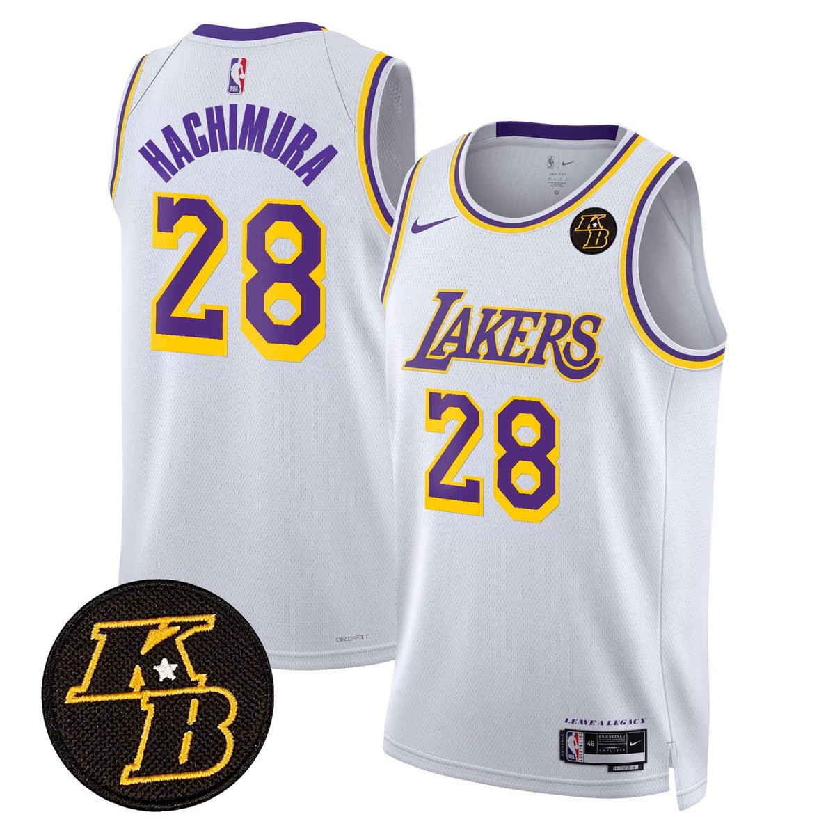 LAL Kobe Bryant Patch Swingman Jersey - Stitched