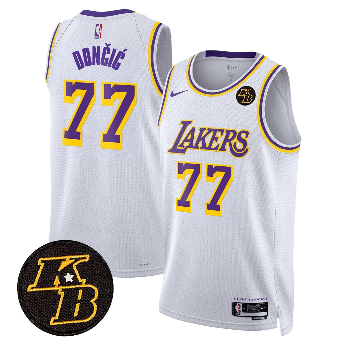 LAL Kobe Bryant Patch Swingman Jersey - Stitched