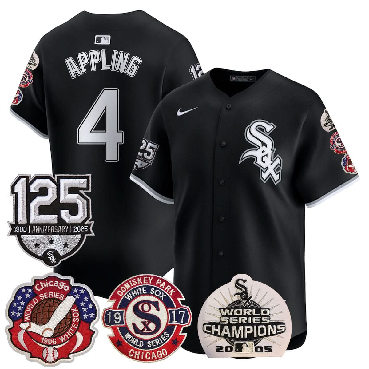 CWS 125th Anniversary - World Series Champions Jersey - Stitched
