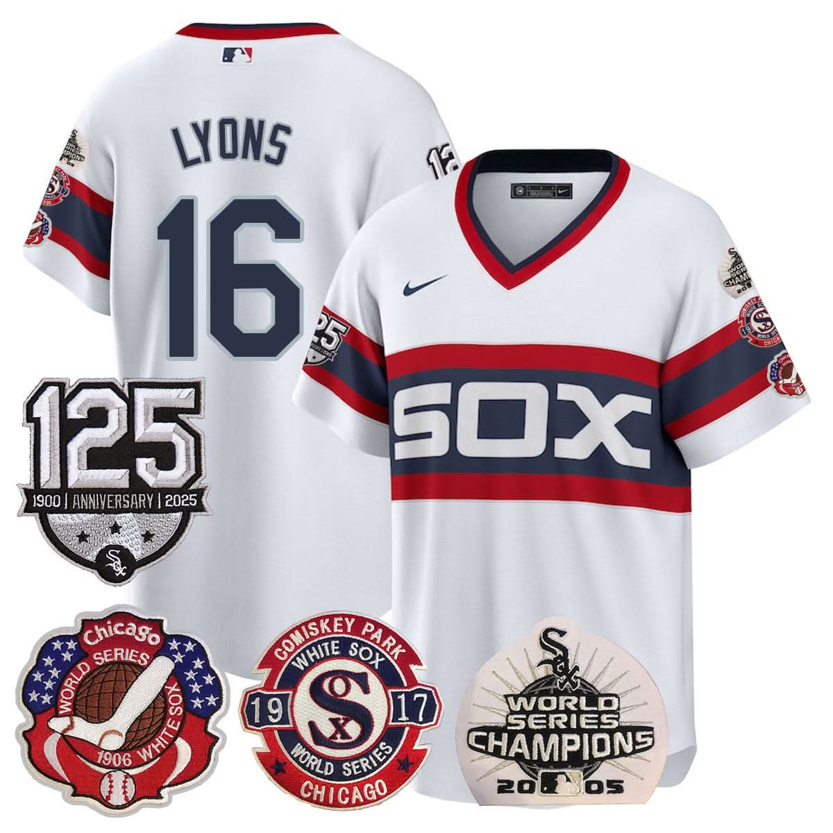 CWS 125th Anniversary - World Series Champions Jersey - Stitched