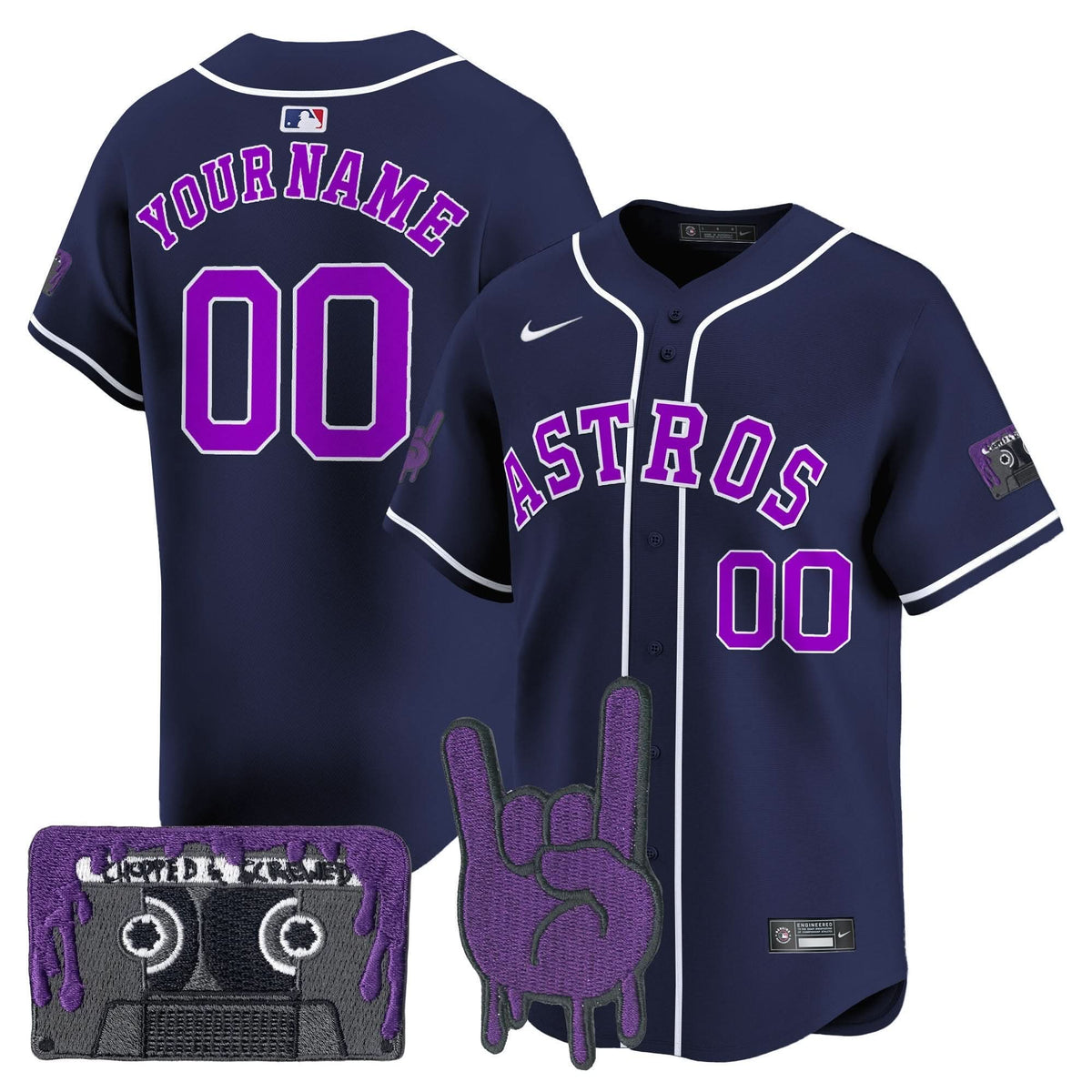 HA DJ Screw Patch Vapor Premier Limited Custom Jersey - Stitched