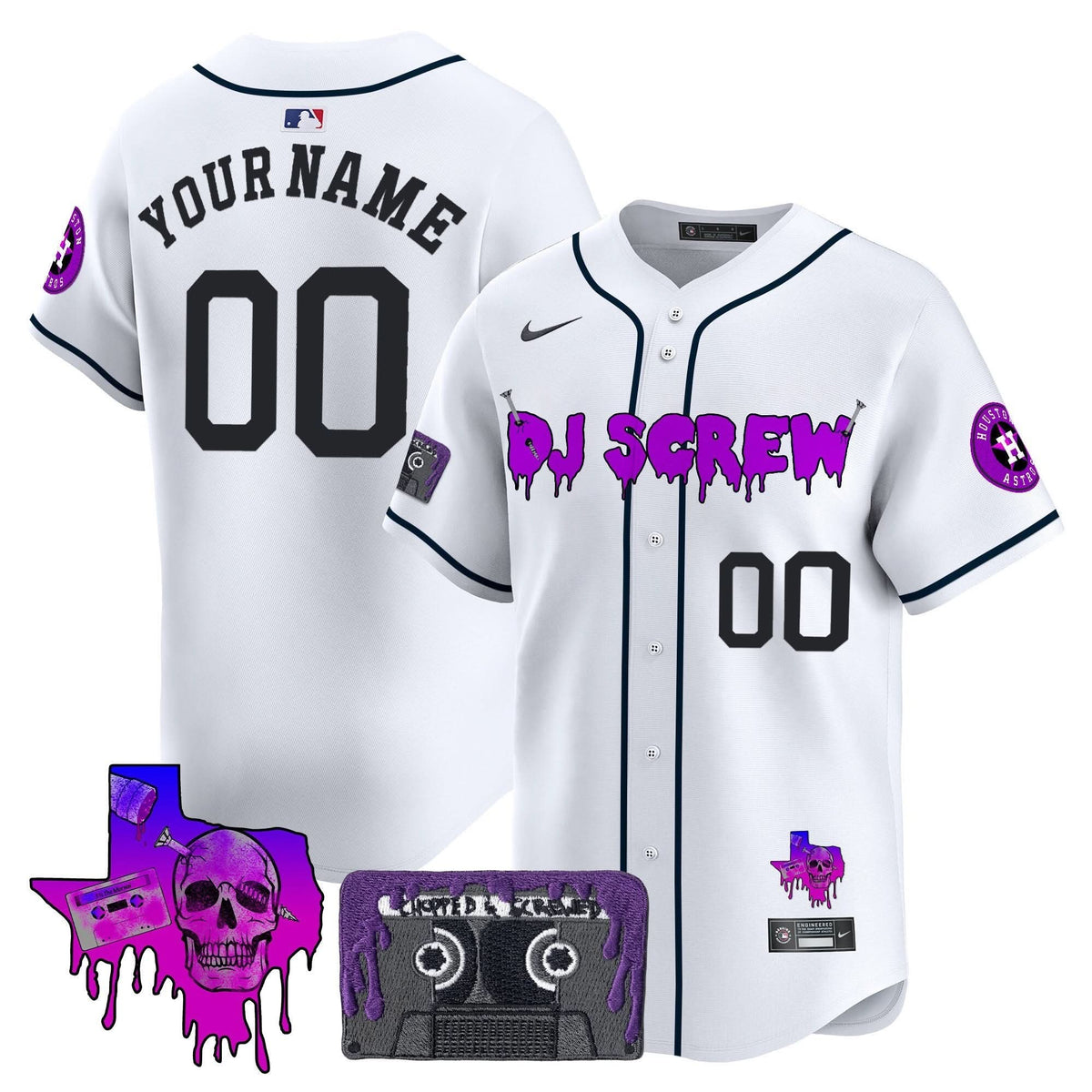 HA DJ Screw Patch Vapor Premier Limited Custom Jersey V2 - Stitched
