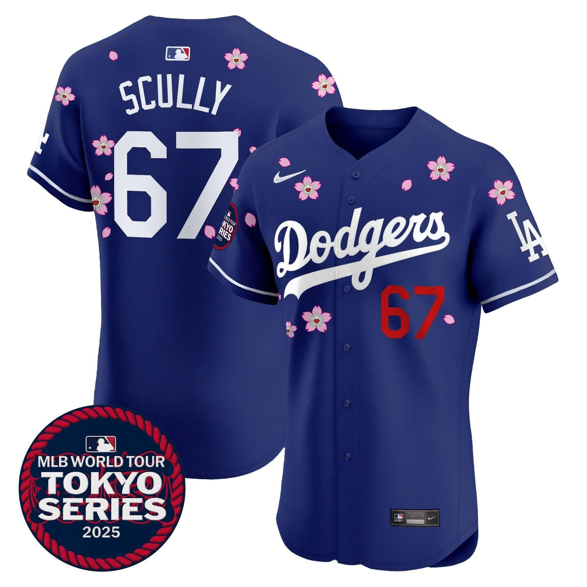 LAD Tokyo Series 2025 Vapor Premier Elite Jersey - Stitched