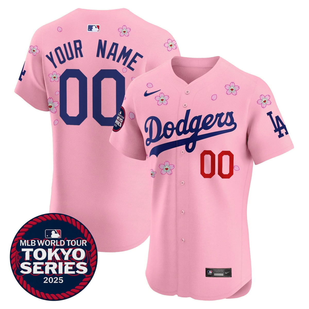 LAD Tokyo Series 2025 Vapor Premier Elite Custom Jersey - Stitched