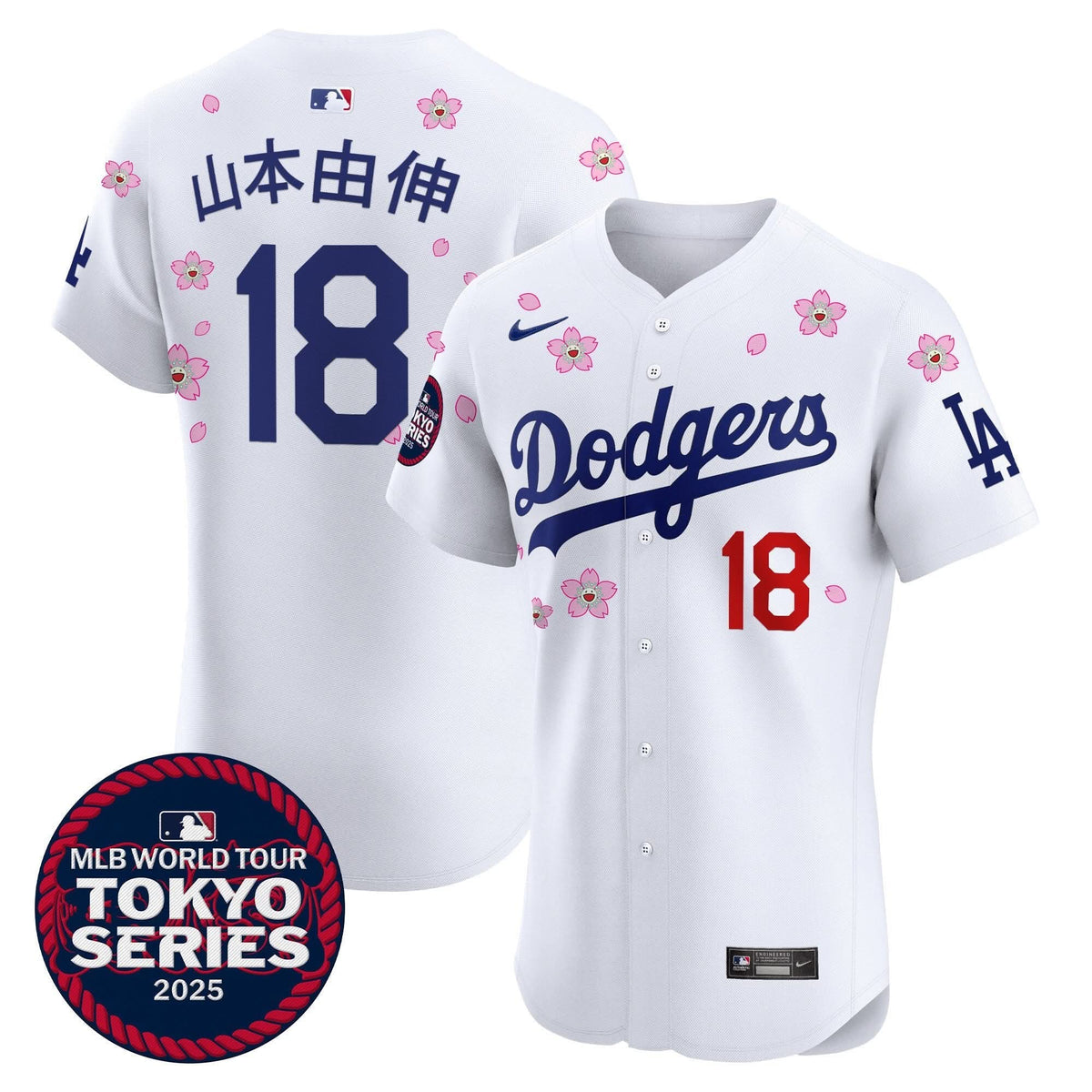 LAD Tokyo Series 2025 Vapor Premier Elite Jersey - Stitched