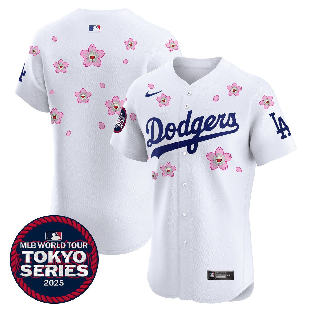 LAD Tokyo Series 2025 Vapor Premier Elite Jersey - Stitched