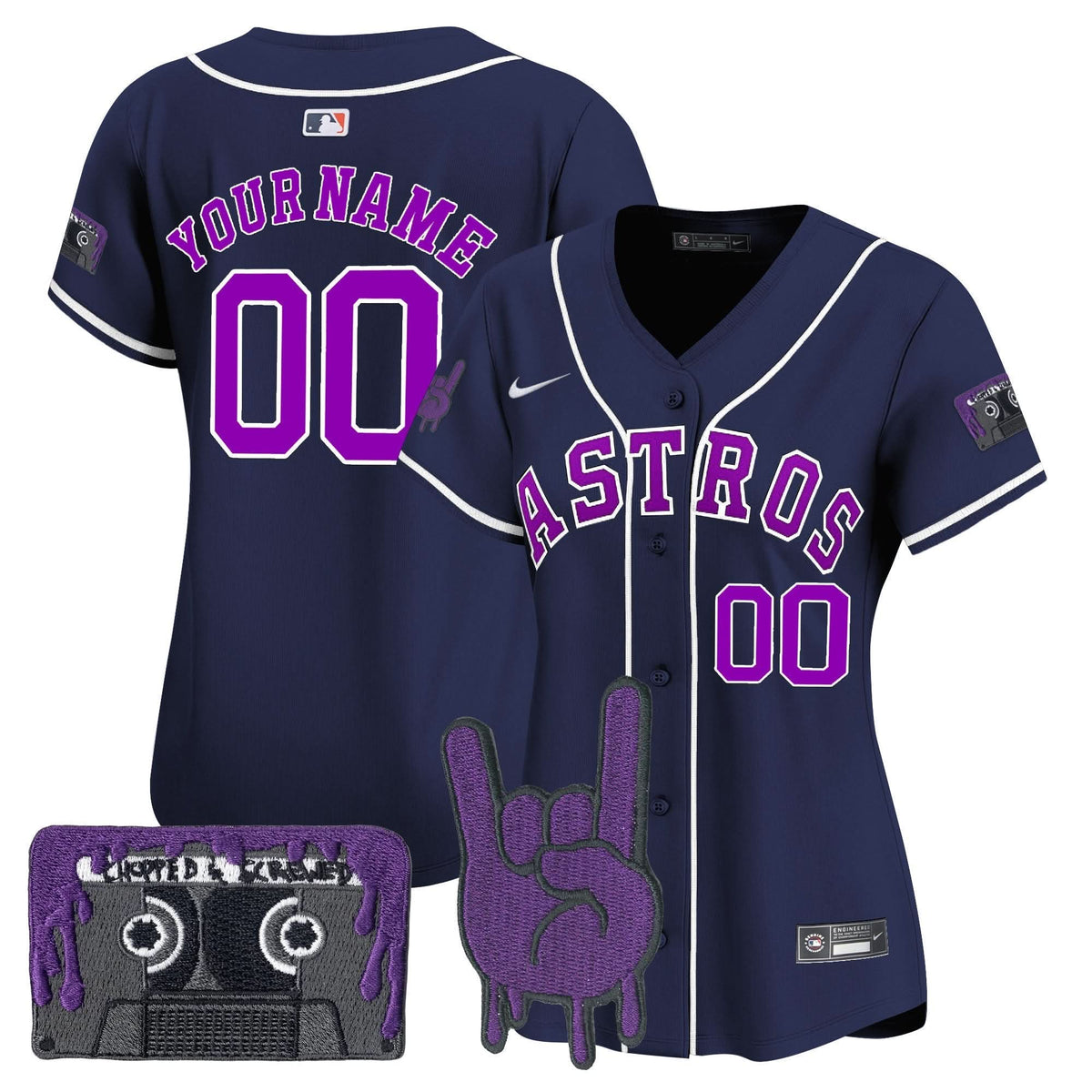 HA DJ Screw Patch Vapor Premier Limited Custom Jersey - Stitched