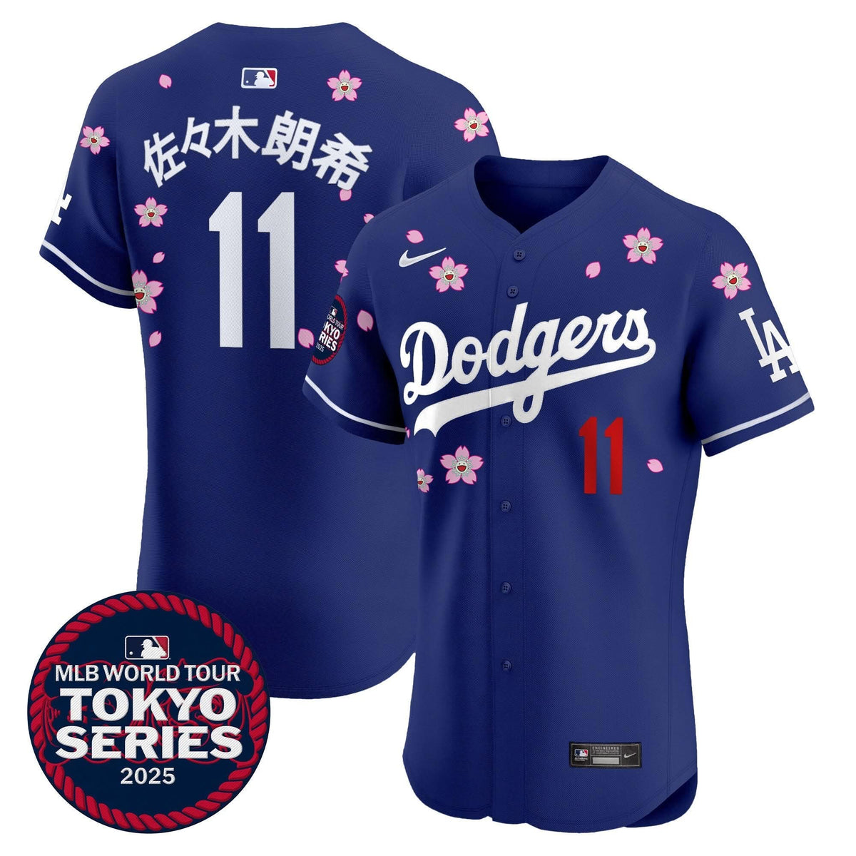 LAD Tokyo Series 2025 Vapor Premier Elite Jersey - Stitched