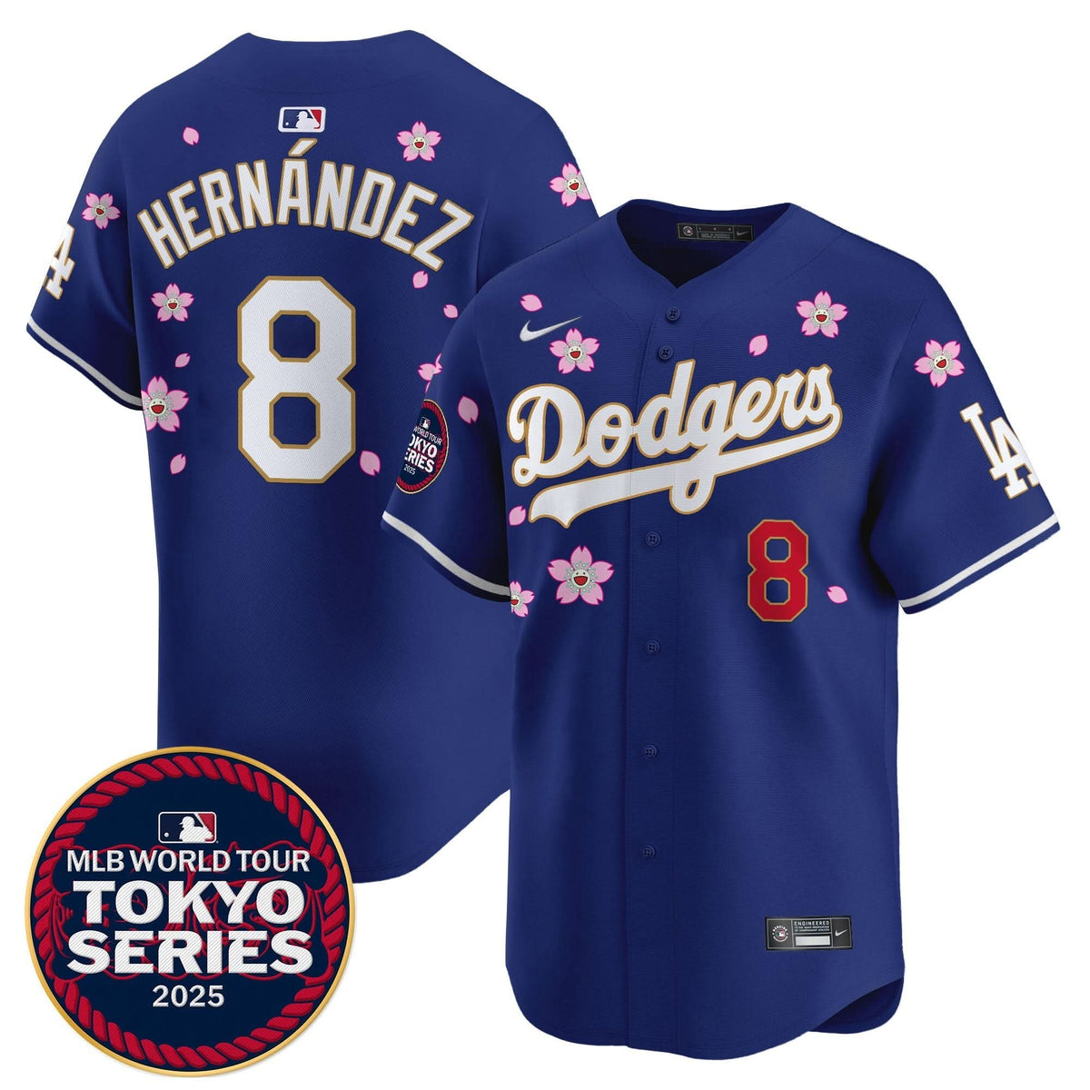 LAD Tokyo Series 2025 Gold Trim Vapor Premier Limited Jersey - Stitched