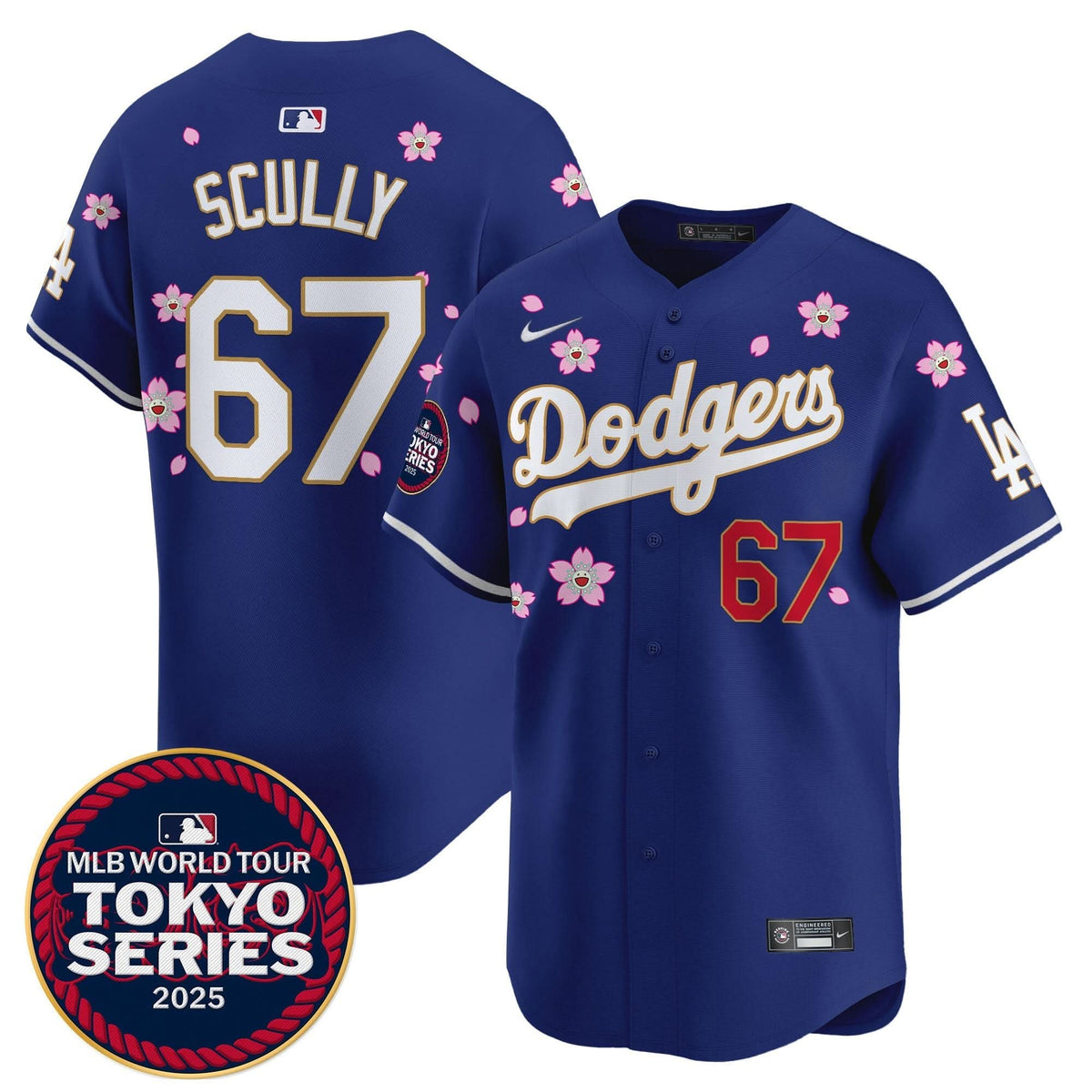 LAD Tokyo Series 2025 Gold Trim Vapor Premier Limited Jersey - Stitched