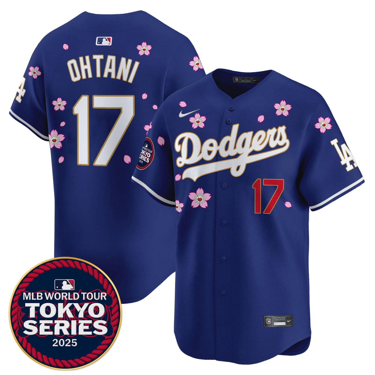 LAD Tokyo Series 2025 Gold Trim Vapor Premier Limited Jersey - Stitched