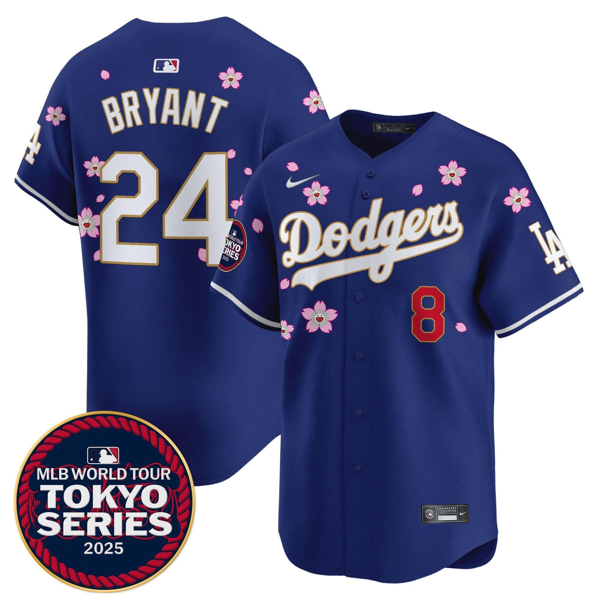LAD Tokyo Series 2025 Gold Trim Vapor Premier Limited Jersey - Stitched