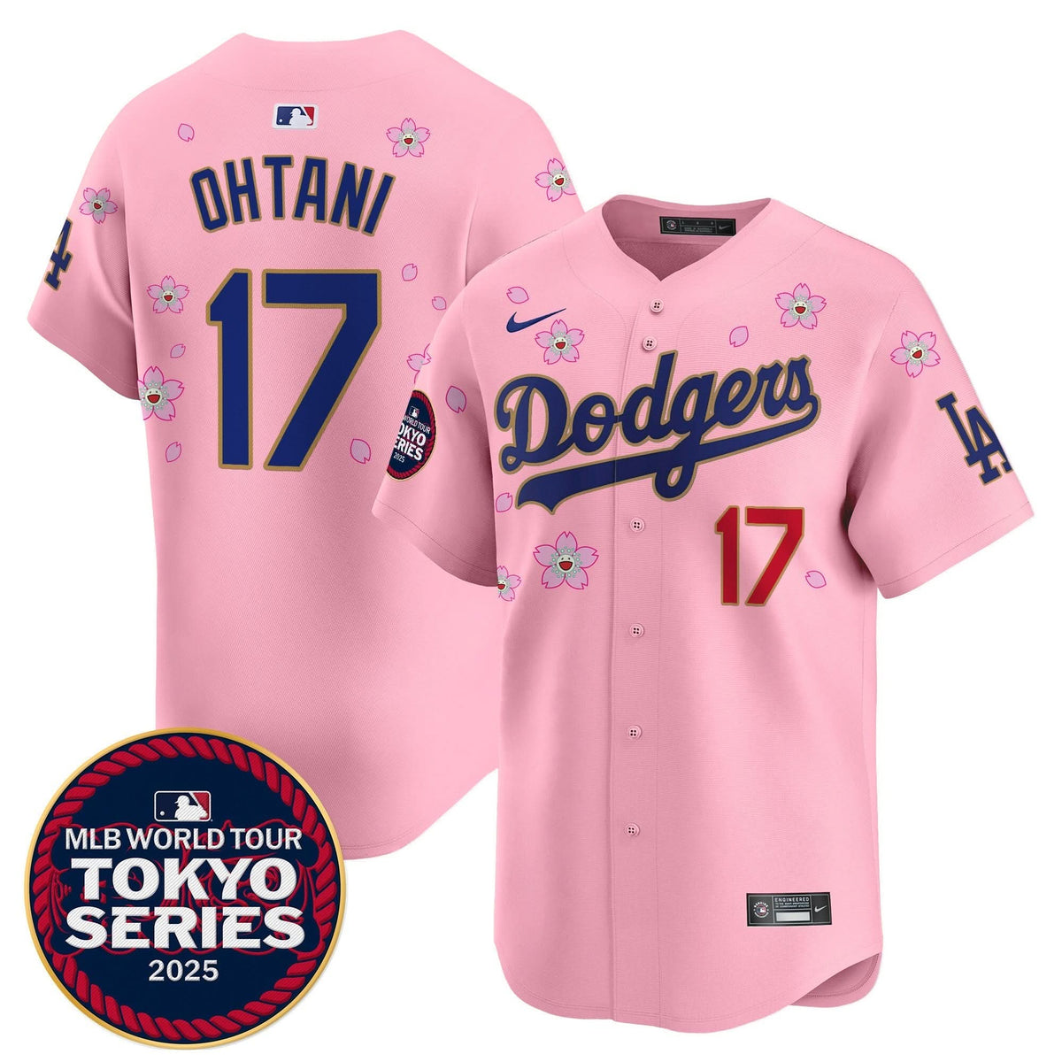LAD Tokyo Series 2025 Gold Trim Vapor Premier Limited Jersey - Stitched