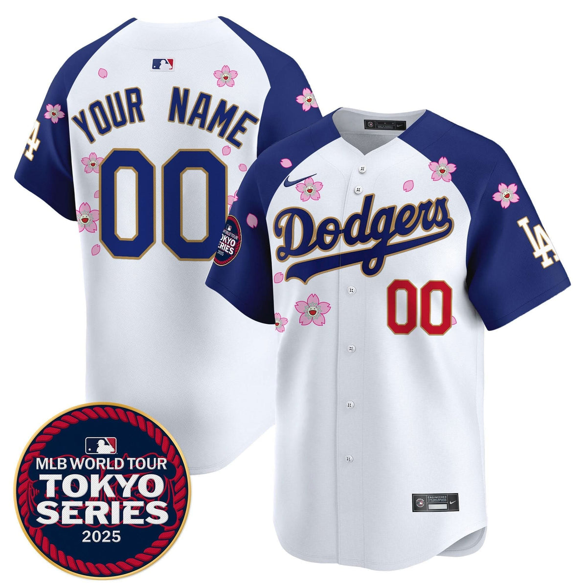 LAD Tokyo Series 2025 Gold Trim Vapor Premier Limited Custom Jersey - Stitched