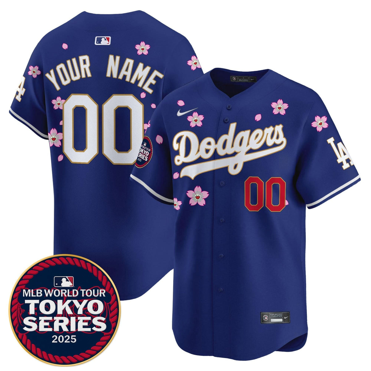 LAD Tokyo Series 2025 Gold Trim Vapor Premier Limited Custom Jersey - Stitched