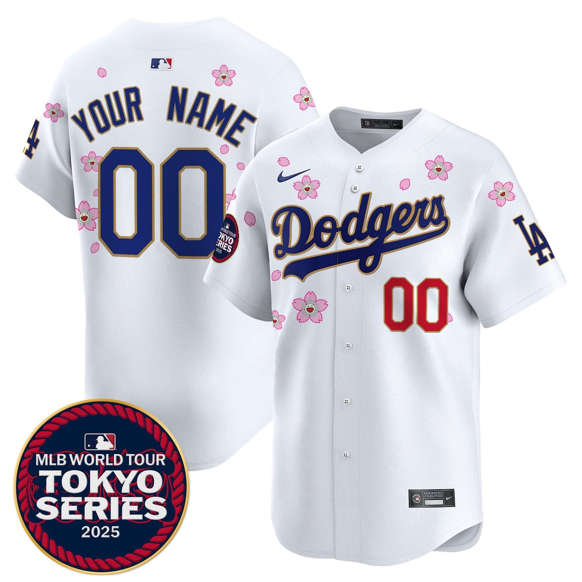 LAD Tokyo Series 2025 Gold Trim Vapor Premier Limited Custom Jersey V2 - Stitched