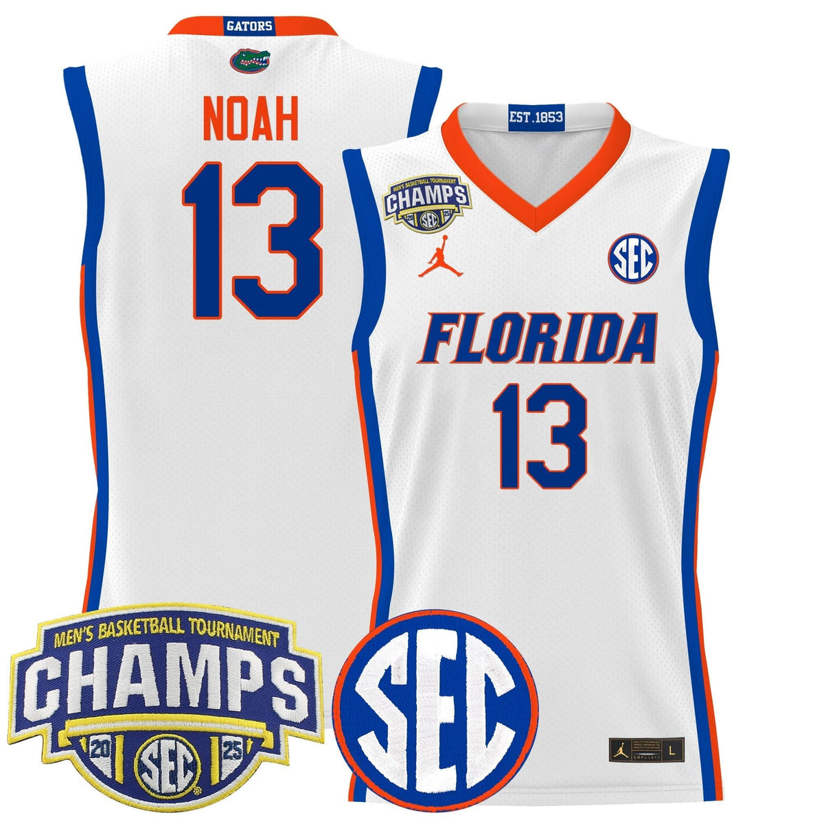 FG 2025 SEC Conference Tournament Champions Basketball Jersey - Stitched