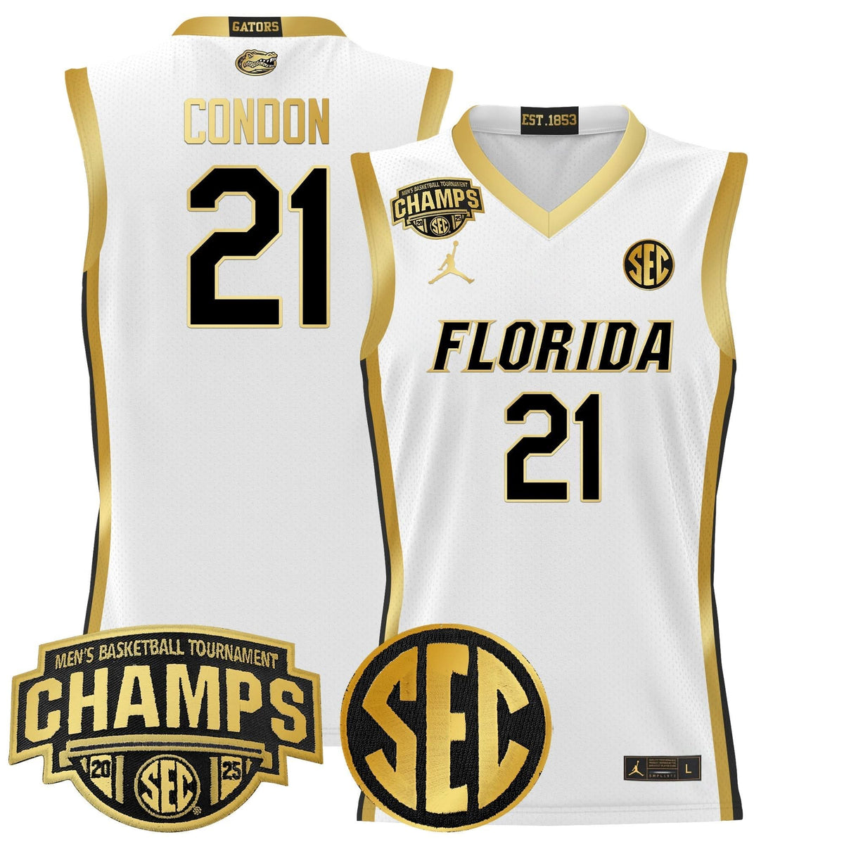 FG 2025 SEC Conference Tournament Champions Basketball Jersey - Stitched