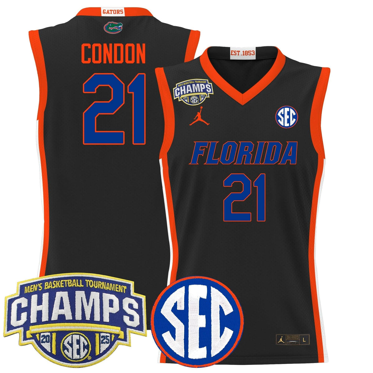 FG 2025 SEC Conference Tournament Champions Basketball Jersey - Stitched