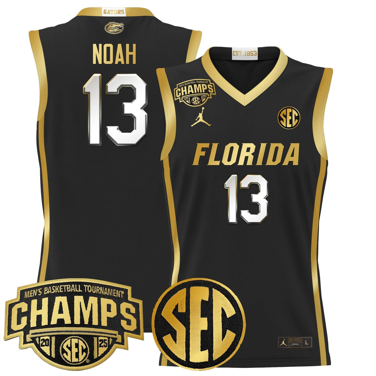 FG 2025 SEC Conference Tournament Champions Basketball Jersey - Stitched