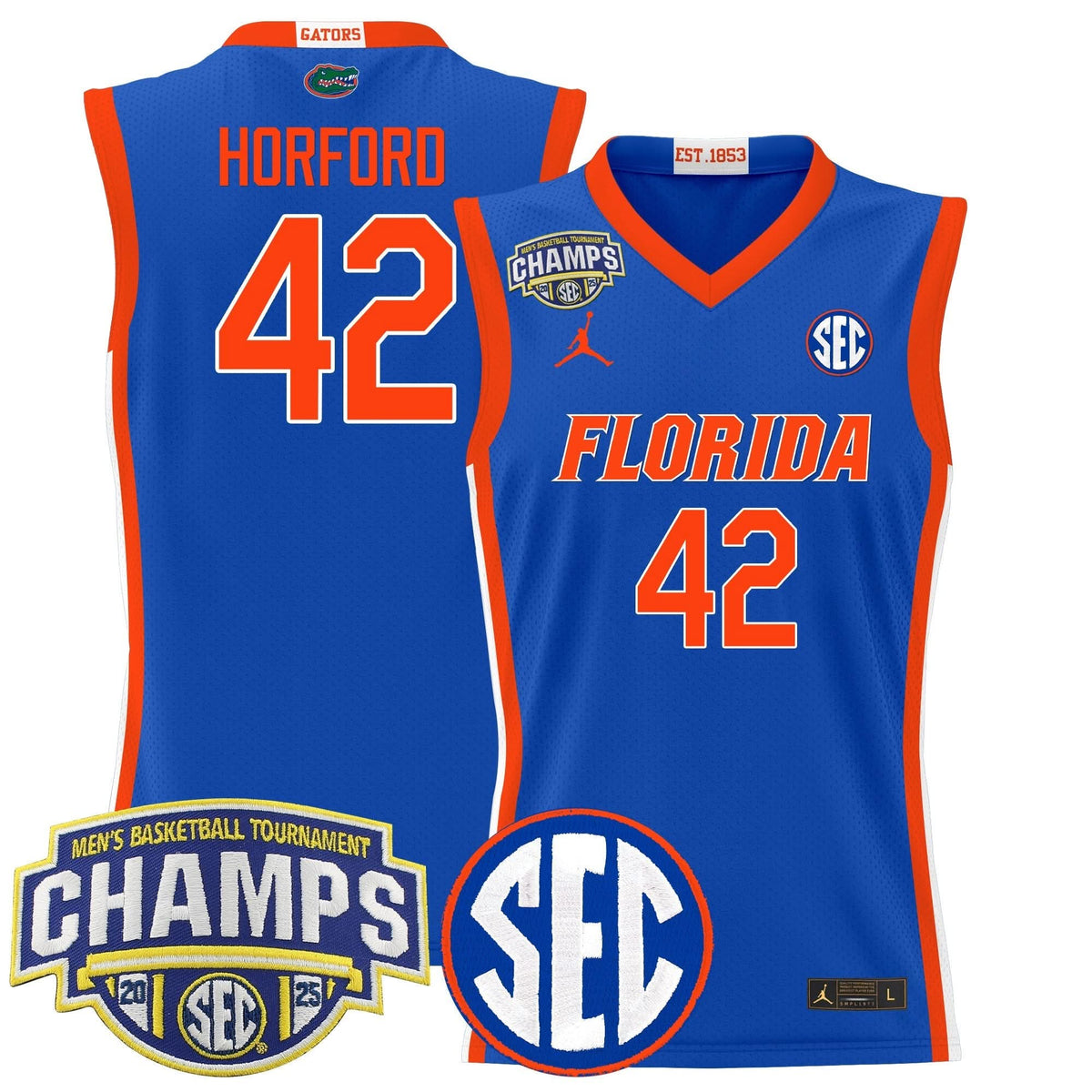 FG 2025 SEC Conference Tournament Champions Basketball Jersey - Stitched