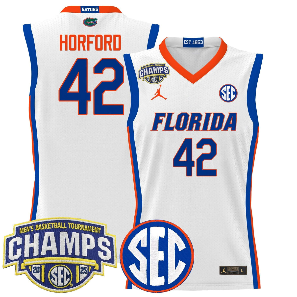 FG 2025 SEC Conference Tournament Champions Basketball Jersey - Stitched