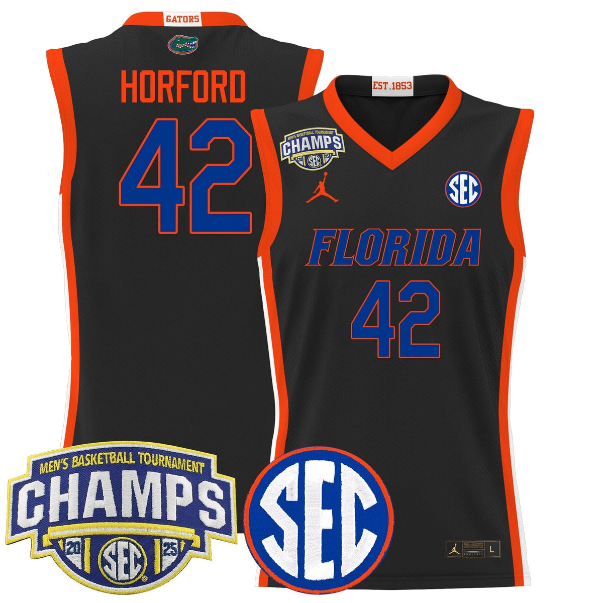 FG 2025 SEC Conference Tournament Champions Basketball Jersey - Stitched