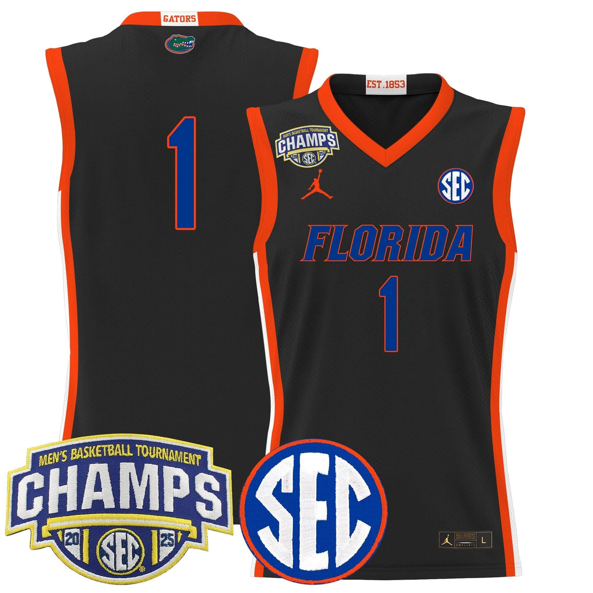 FG 2025 SEC Conference Tournament Champions Basketball Jersey - Stitched