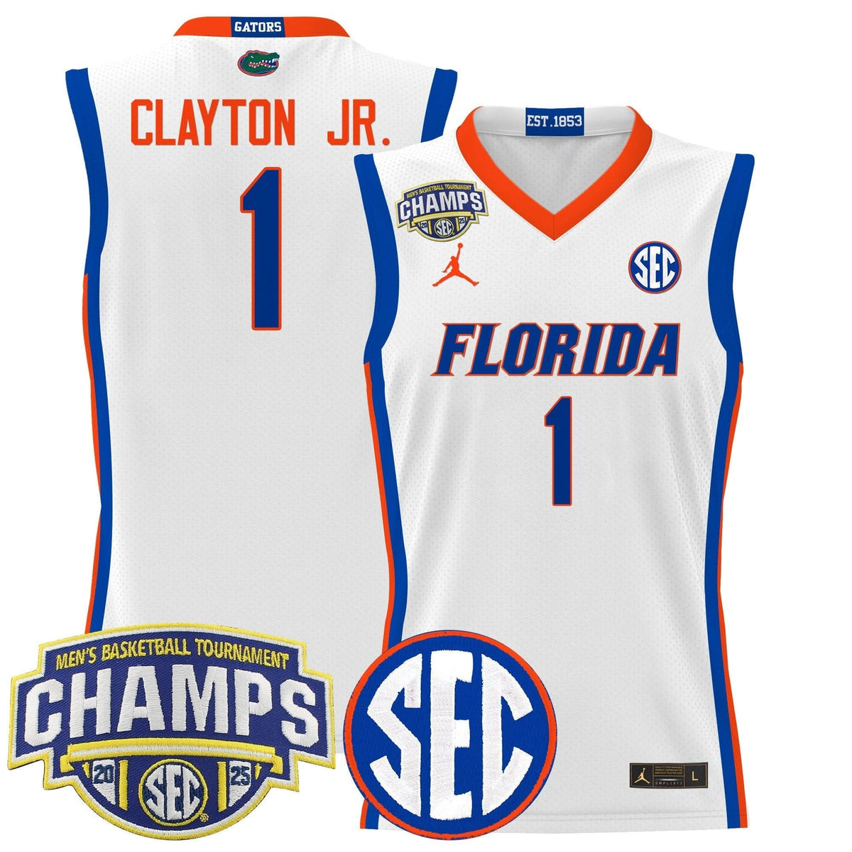 FG 2025 SEC Conference Tournament Champions Basketball Jersey - Stitched
